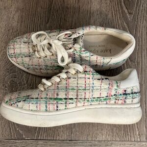 Kate spade pink and green sneakers